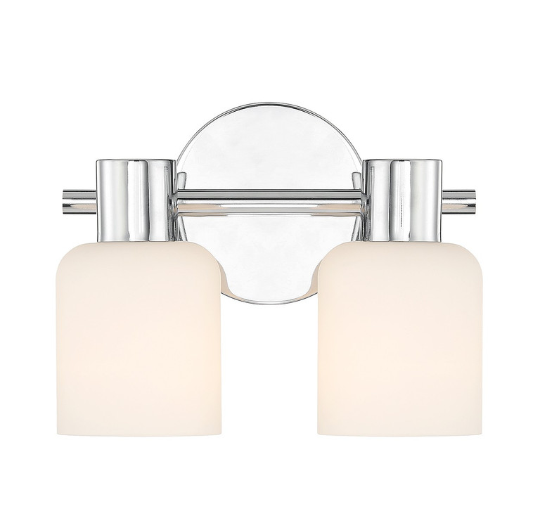Lighting One E - V6-L8-9022-2-11 - Two Light Bathroom Vanity - Strand - Chrome
