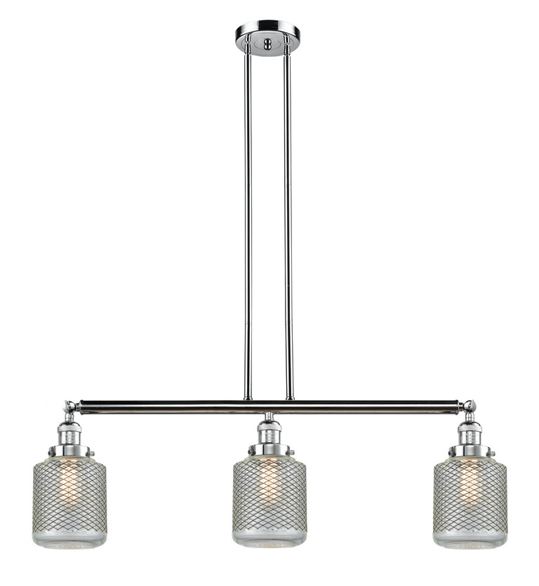 Innovations - 213-PC-G262 - Three Light Island Pendant - Franklin Restoration - Polished Chrome Innovations - 213-PC-G262 - Three Light Island Pendant - Franklin Restoration - Polished Chrome