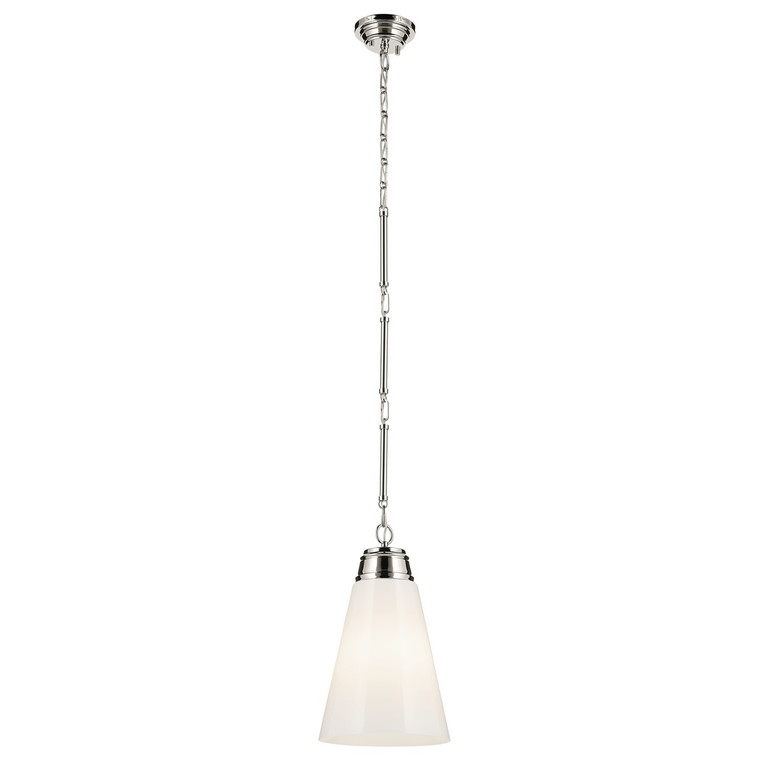 Kichler - 52661PN - One Light Pendant - Marsailli - Polished Nickel