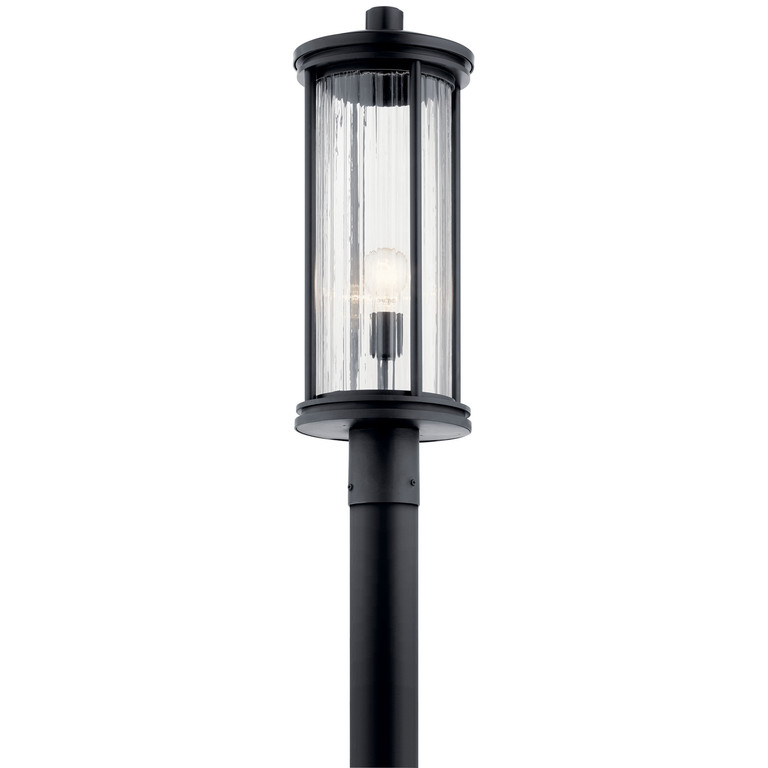 Kichler - 59025BK - One Light Outdoor Post Mount - Barras - Black Kichler - 59025BK - One Light Outdoor Post Mount - Barras - Black