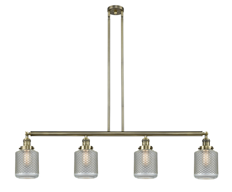 Innovations - 214-AB-G262-LED - LED Island Pendant - Franklin Restoration - Antique Brass Innovations - 214-AB-G262-LED - LED Island Pendant - Franklin Restoration - Antique Brass