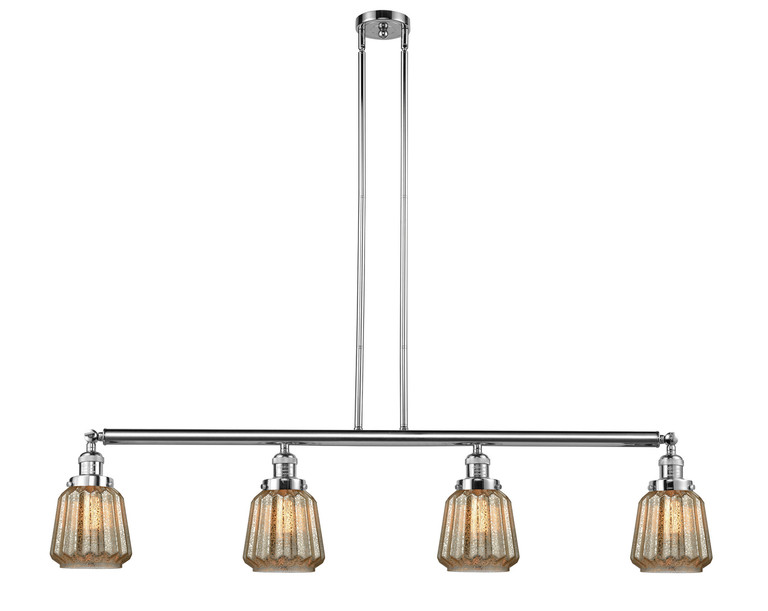 Innovations - 214-PC-G146 - Four Light Island Pendant - Franklin Restoration - Polished Chrome Innovations - 214-PC-G146 - Four Light Island Pendant - Franklin Restoration - Polished Chrome