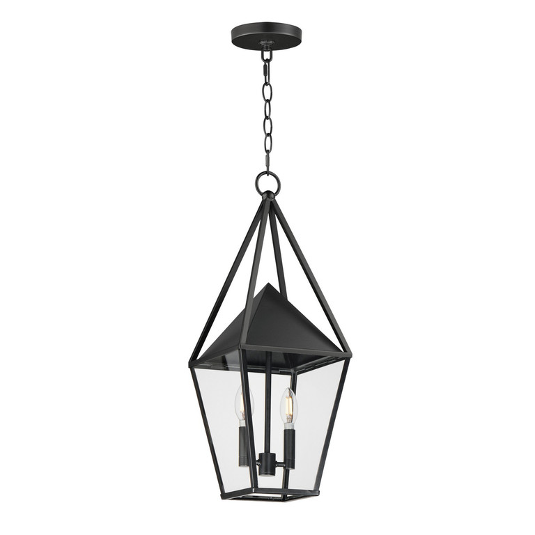 Maxim - 3168CLBK - Two Light Outdoor Pendant - Bavaria - Black Maxim - 3168CLBK - Two Light Outdoor Pendant - Bavaria - Black