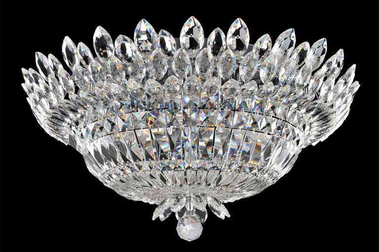 Allegri - 020541-010-FR001 - Nine Light Flush Mount - Belluno - Chrome