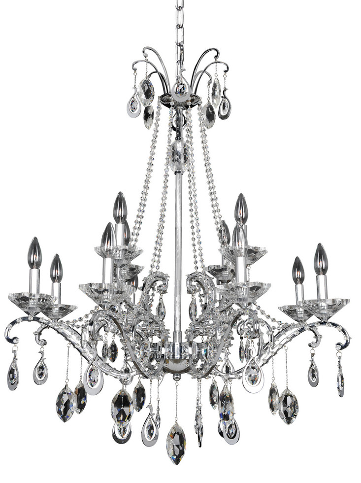 Allegri - 023551-010-FR001 - 12 Light Chandelier - Torreli - Chrome Allegri - 023551-010-FR001 - 12 Light Chandelier - Torreli - Chrome