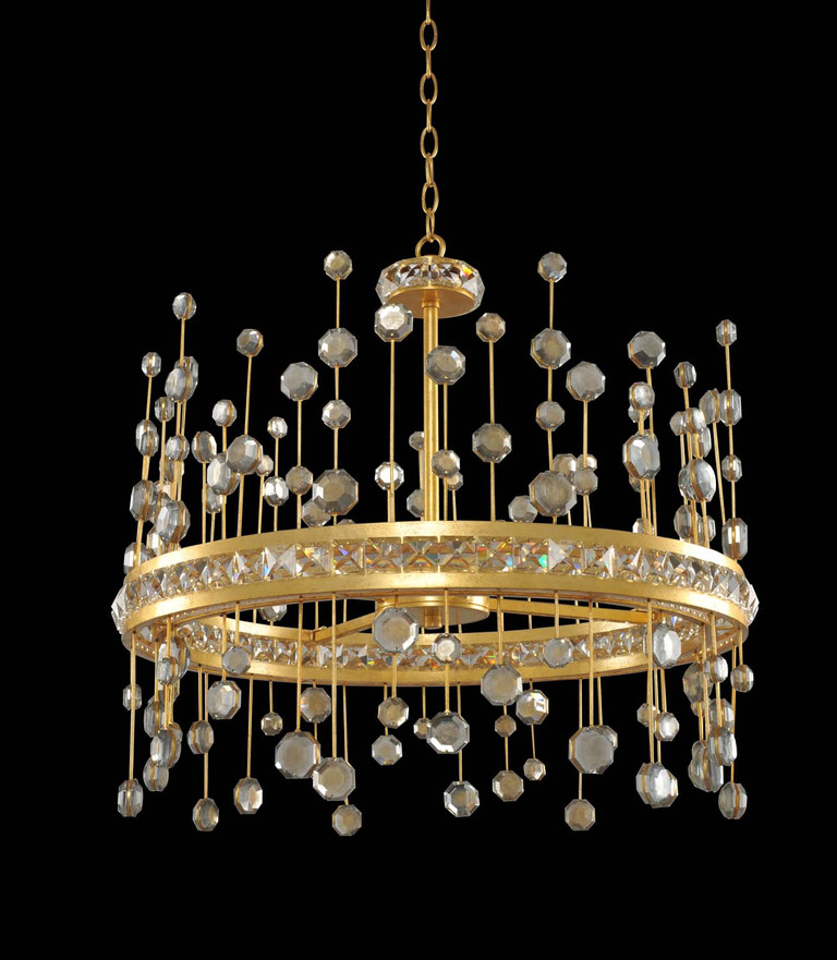 Allegri - 030751-037-FR001 - LED Pendant - Fortuna - Vienna Gold Leaf Allegri - 030751-037-FR001 - LED Pendant - Fortuna - Vienna Gold Leaf