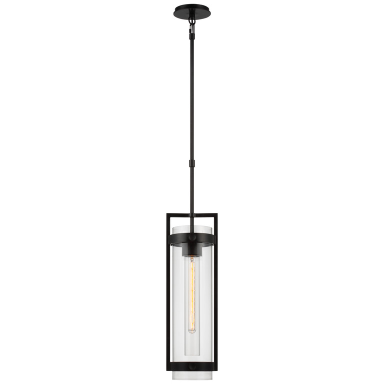 Visual Comfort Signature - S 5762AI-CG - LED Hanging Lantern - Kears - Aged Iron Visual Comfort Signature - S 5762AI-CG - LED Hanging Lantern - Kears - Aged Iron