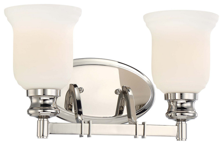 Minka-Lavery - 3292-613 - Two Light Bath - Audrey'S Point - Polished Nickel Minka-Lavery - 3292-613 - Two Light Bath - Audrey'S Point - Polished Nickel