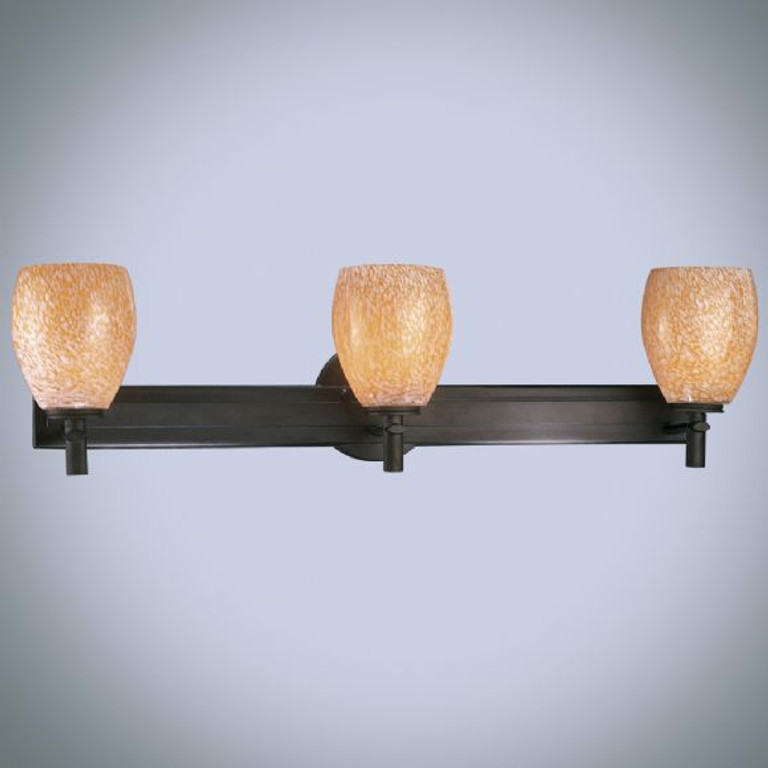 Minka-Lavery - 5113-617 - Three Light Bath - Art Glass Bath - Bronze Minka-Lavery - 5113-617 - Three Light Bath - Art Glass Bath - Bronze