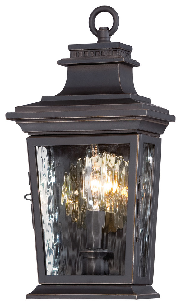 Minka-Lavery - 73001-143C - One Light Pocket Lantern - Vista Montaire - Oil Rubbed Bronze W/ Gold Highlights Minka-Lavery - 73001-143C - One Light Pocket Lantern - Vista Montaire - Oil Rubbed Bronze W/ Gold Highlights