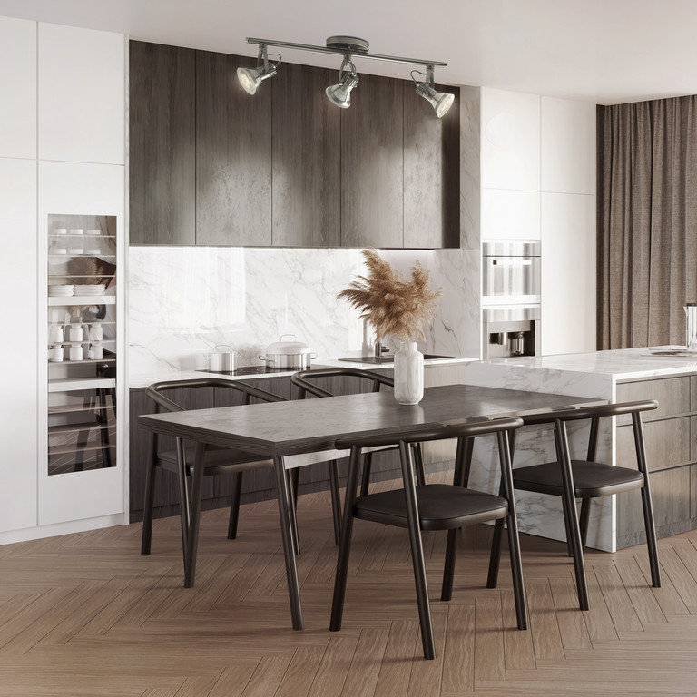 Eurofase - TK-3VTX3-34 - Three Light Track Fixture - Vortex - Satin Nickel Eurofase - TK-3VTX3-34 - Three Light Track Fixture - Vortex - Satin Nickel