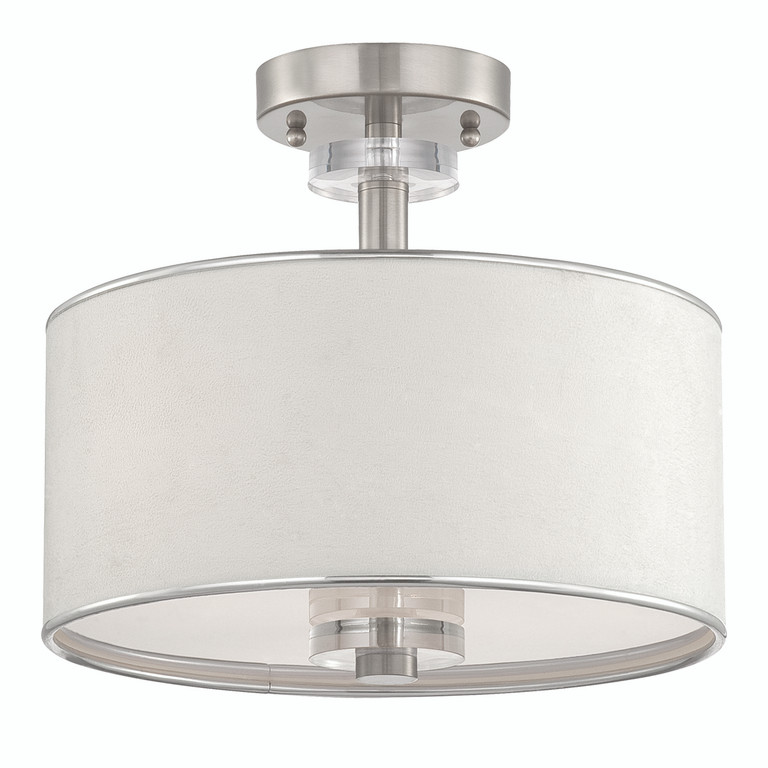 Eurofase - 15330-045 - Three Light Semi-Flush Mount - Savvy - Satin Nickel Eurofase - 15330-045 - Three Light Semi-Flush Mount - Savvy - Satin Nickel