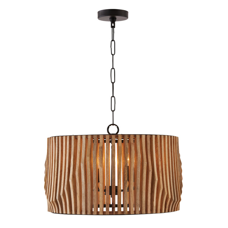 Capital Lighting - 344642WK - Four Light Pendant - Archer - Light Wood and Matte Black Capital Lighting - 344642WK - Four Light Pendant - Archer - Light Wood and Matte Black