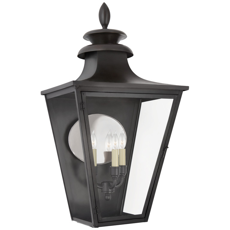 Visual Comfort Signature - CHO 2416BC-CG - Three Light Wall Lantern - Albermarle - Blackened Copper Visual Comfort Signature - CHO 2416BC-CG - Three Light Wall Lantern - Albermarle - Blackened Copper
