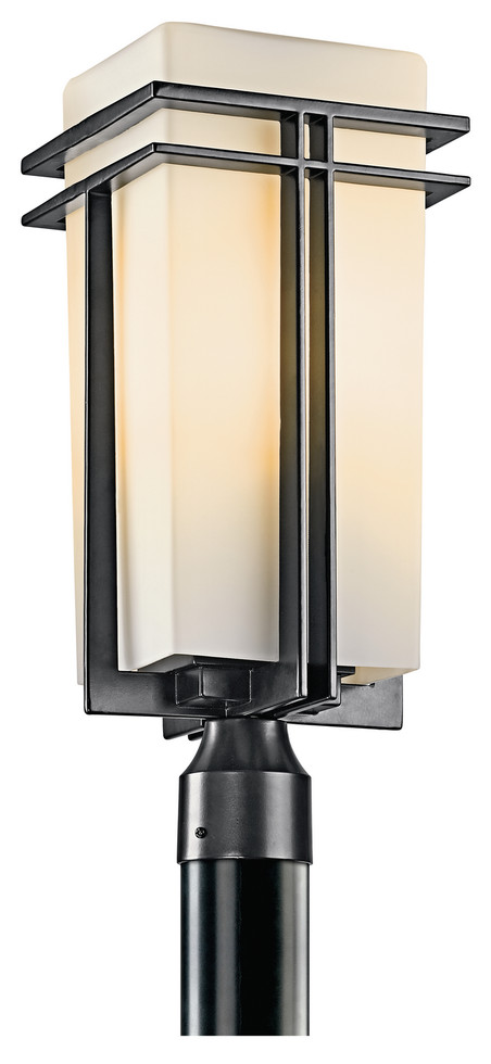 Kichler - 49207BK - One Light Outdoor Post Mount - Tremillo - Black Kichler - 49207BK - One Light Outdoor Post Mount - Tremillo - Black