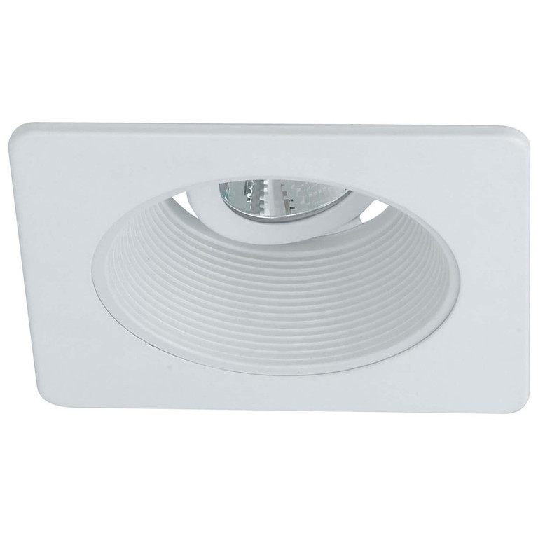 Nora Lighting - NS-4910WW - 4 h Baffle Sq Trim - Rec Inc 4 Square Trim - White