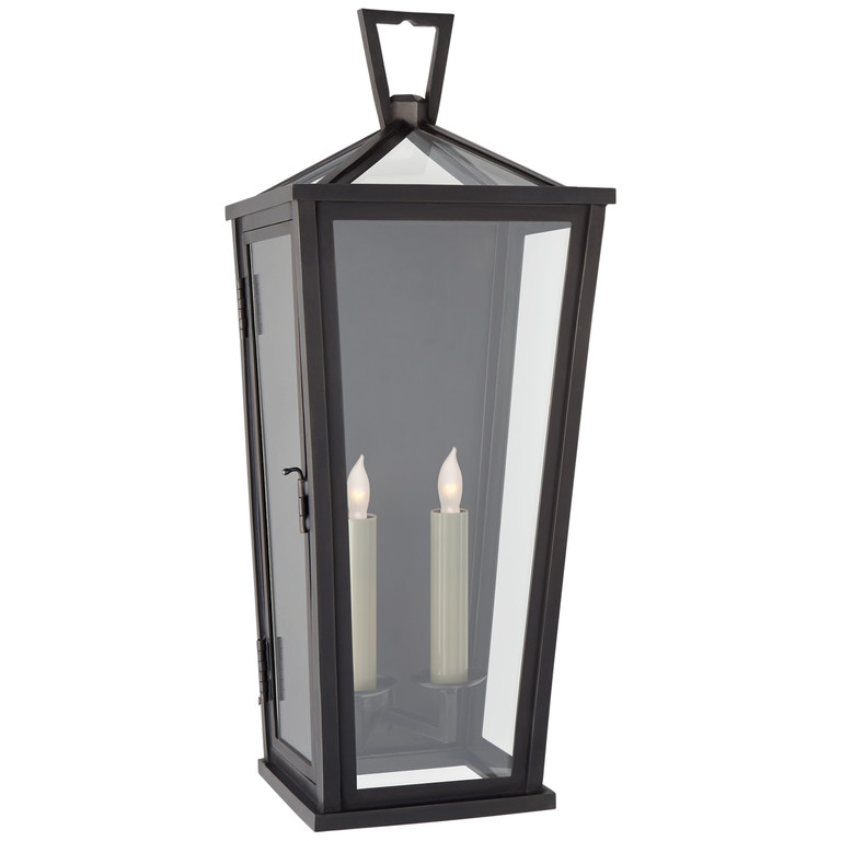Visual Comfort Signature - CHO 2791BZ-CG - Two Light Wall Lantern - Darlana Outdoor - Bronze Visual Comfort Signature - CHO 2791BZ-CG - Two Light Wall Lantern - Darlana Outdoor - Bronze