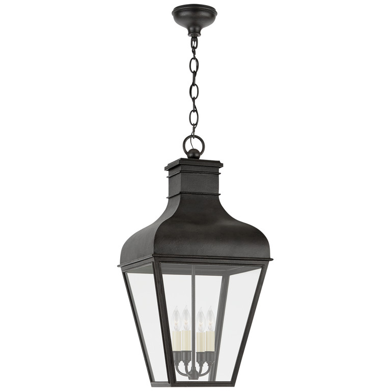 Visual Comfort Signature - CHO 5162FR-CG - Four Light Hanging Lantern - Fremont - French Rust Visual Comfort Signature - CHO 5162FR-CG - Four Light Hanging Lantern - Fremont - French Rust