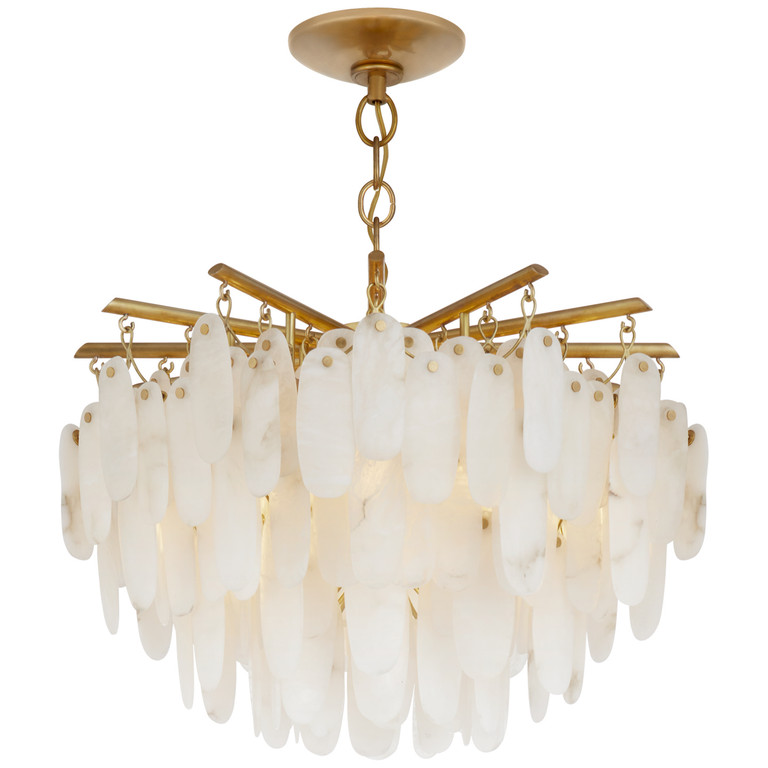 Visual Comfort Signature - CHC 4910AB-ALB - LED Semi-Flush Mount - Cora - Antique-Burnished Brass Visual Comfort Signature - CHC 4910AB-ALB - LED Semi-Flush Mount - Cora - Antique-Burnished Brass
