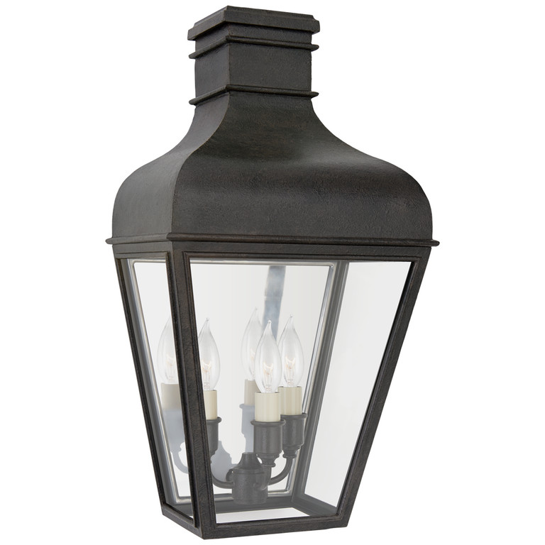 Visual Comfort Signature - CHO 2164FR-CG - Three Light Wall Lantern - Fremont - French Rust Visual Comfort Signature - CHO 2164FR-CG - Three Light Wall Lantern - Fremont - French Rust
