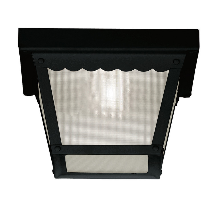 Meridian - M50058BK - One Light Outdoor Flush Mount - Black