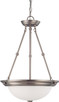 Nuvo Lighting - 60-3247 - Three Light Pendant - Pendants Brushed Nickel - Brushed Nickel