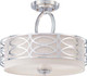 Nuvo Lighting - 60-4629 - Three Light Semi Flush Mount - Harlow - Polished Nickel