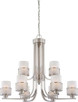 Nuvo Lighting - 60-4689 - Nine Light Chandelier - Fusion - Brushed Nickel