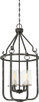 Nuvo Lighting - 60-6127 - Four Light Pendant - Sherwood - Iron Black / Brushed Nickel Accents