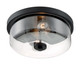 Nuvo Lighting - 60-7268 - Two Light Flush Mount - Sommerset - Matte Black