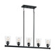 Nuvo Lighting - 60-7286 - Five Light Island Pendant - Bransel - Matte Black