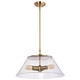 Nuvo Lighting - 60-7416 - Three Light Pendant - Dover - Vintage Brass