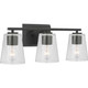 Progress Lighting - P300459-31M - Three Light Bath - Vertex - Matte Black