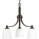 Progress Lighting - P400052-020 - Three Light Chandelier - Topsail - Antique Bronze
