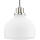 Progress Lighting - P500406-009 - One Light Mini Pendant - Garris - Brushed Nickel