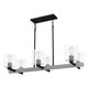 Caldwell Six Light Linear Chandelier (CDW13)