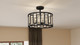 Quoizel Semi-Flush Mount Four Light Semi-Flush Mount (QSF5600MBK)