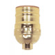 Satco - 80-1010 - Short Keyless Socket - Brite Gilt