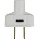 Satco - 90-1115 - Plug With Terminal Screws - White