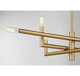 Cristofer Eight Light Linear Chandelier in Warm Brass (51-1-1624-8-322)