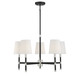 Savoy House - 1-1630-5-173 - Five Light Chandelier - Brody - Matte Black with Polished Nickel Accents