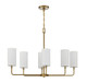 Powell Six Light Linear Chandelier (1-1756-6-322)