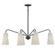 Edgewood Six Light Linear Chandelier (1-1785-6-89)