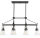 Lakewood Six Light Linear Chandelier (1-1833-6-89)
