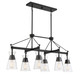 Lakewood Six Light Linear Chandelier (1-1833-6-89)