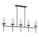 Haynes Five Light Linear Chandelier (1-2803-5-89)