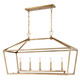 Townsend Five Light Linear Chandelier (1-424-5-322)