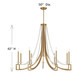 Helen Nine Light Chandelier (1-8805-9-322)