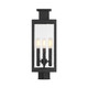 Ascott Three Light Outdoor Post Lantern (5-828-BK)