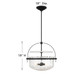 Denmar Four Light Convertible Semi-Flush/Pendant (6-4723-4-89)